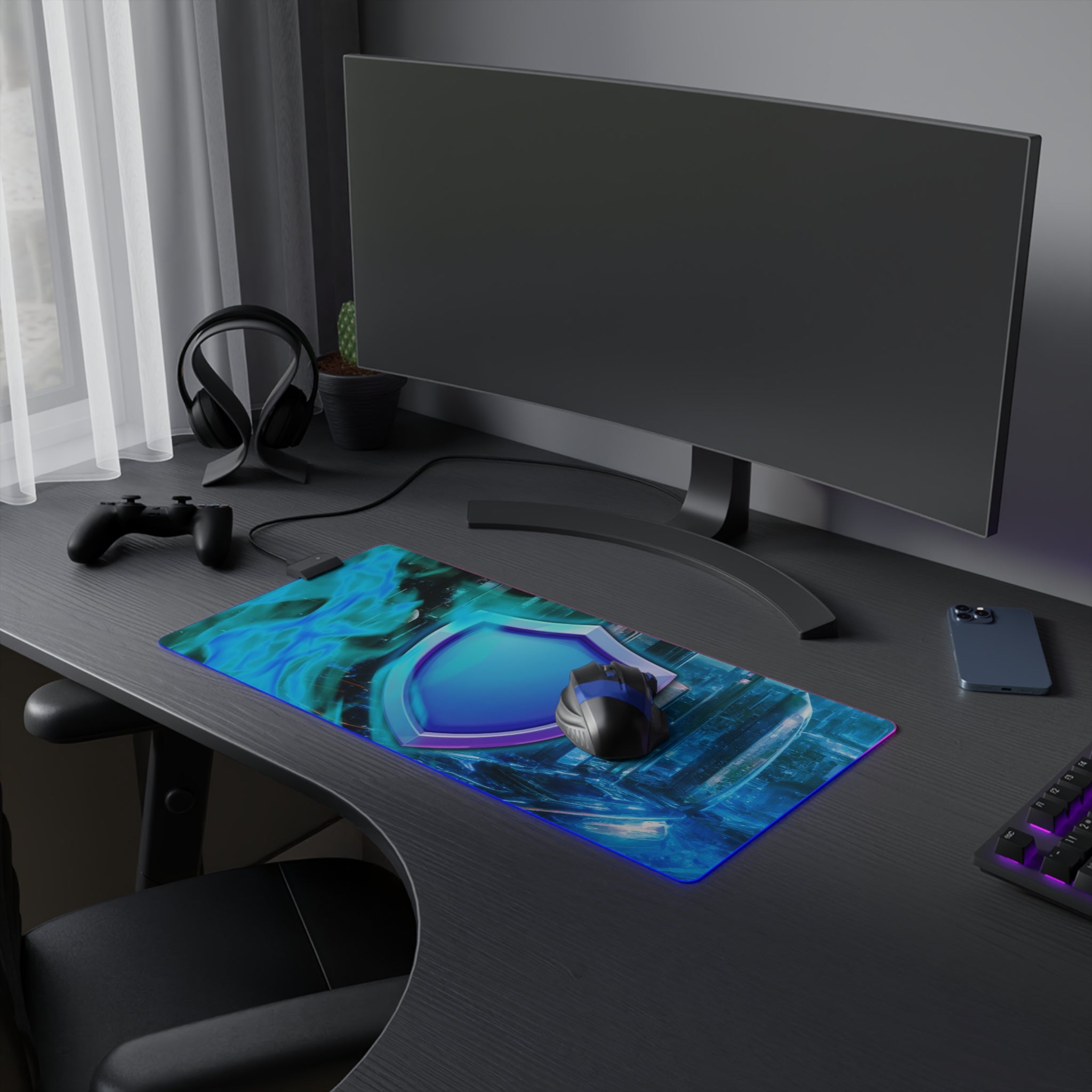 The Official Lua Shield LED Gaming Mouse Pad