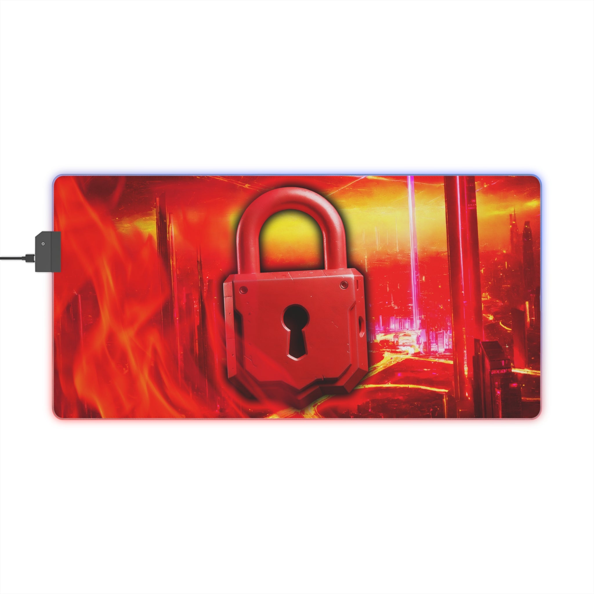 The Official The Lock LED Gaming Mouse Pad