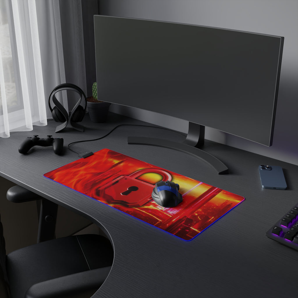 The Official The Lock LED Gaming Mouse Pad